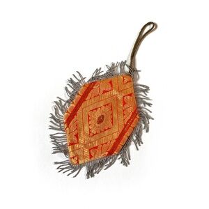 Bindi Wristlet with silver beaded fringe